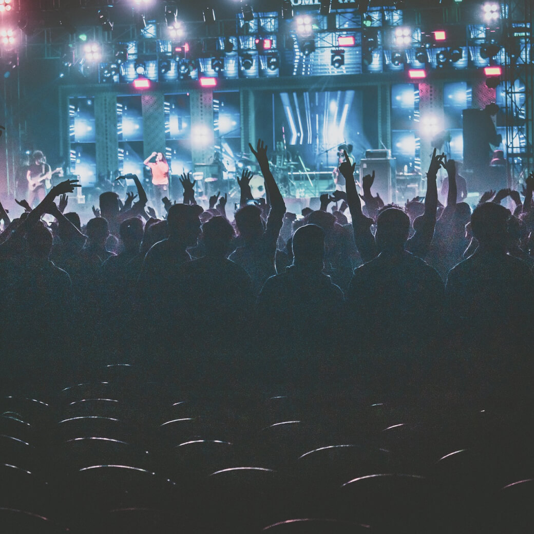 音楽ライブの様子